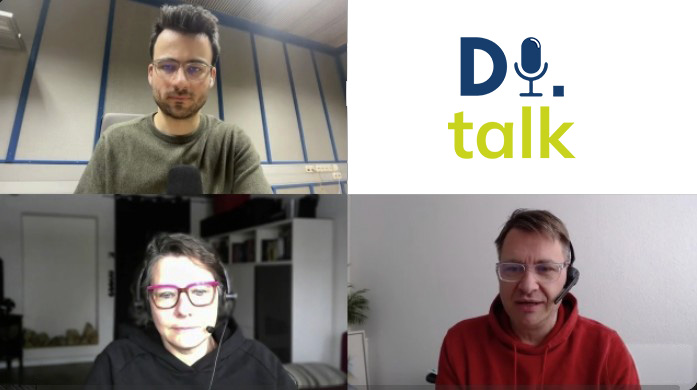 Gregor Schmalzried, Sabine Sladky und Hans-Joachim Mienert im DI.talk Podacst von DI.UNIT